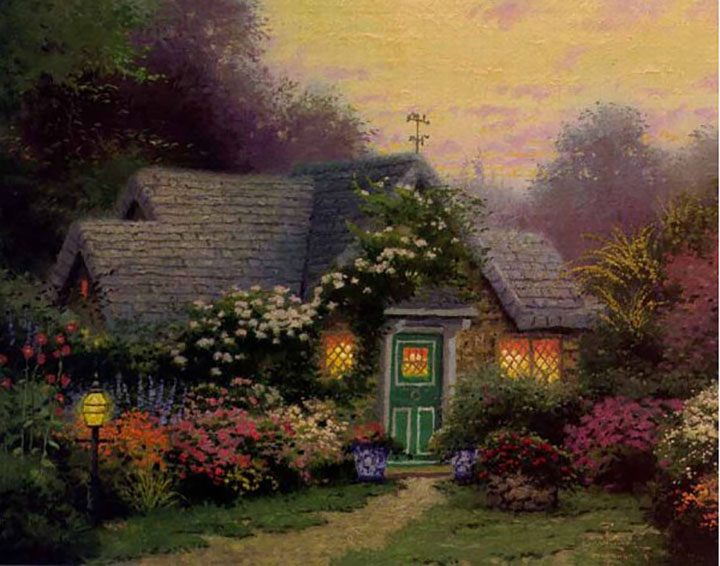 Thomas Kinkade - Weathervane Hutch - Limited Edition Offset Lithograph on Canvas
