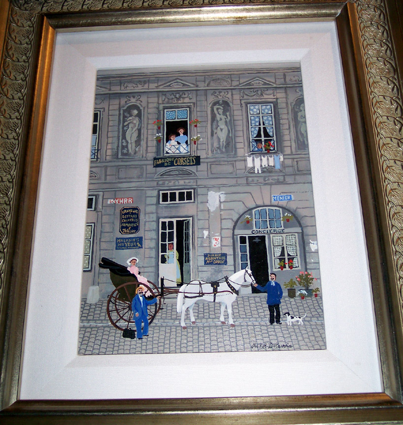 Michel Delacroix - L'Hotel de Sully - Original Painting - Oil on Canvas
