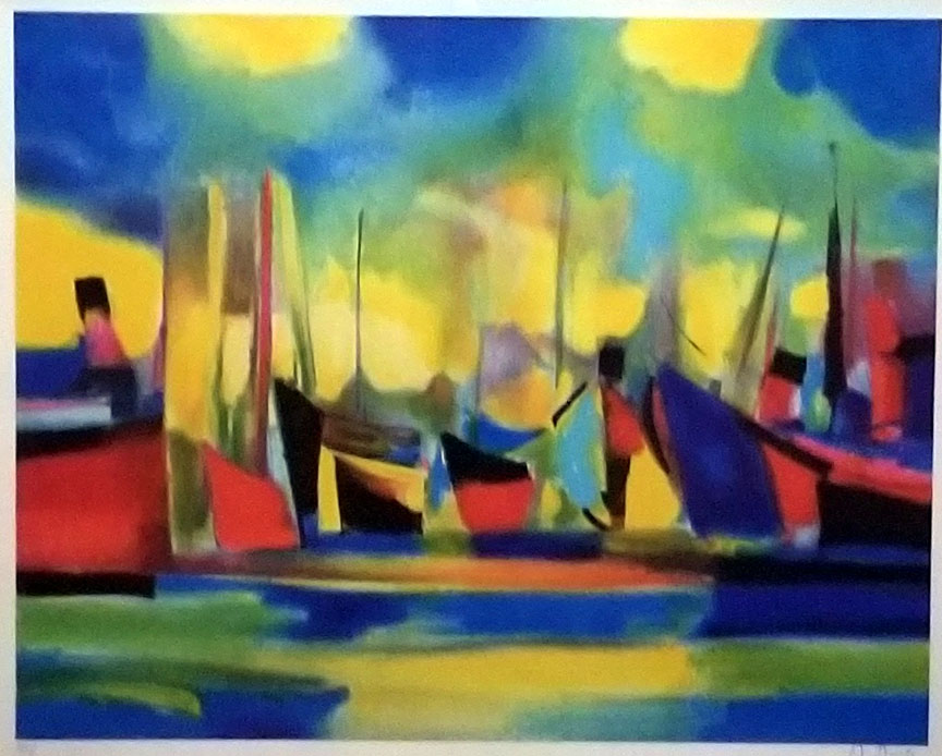 Marcel Mouly - L'Escale - Limited Edition Lithograph