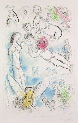 Marc Chagall - L'Envolee Magique - Limited Edition Lithograph