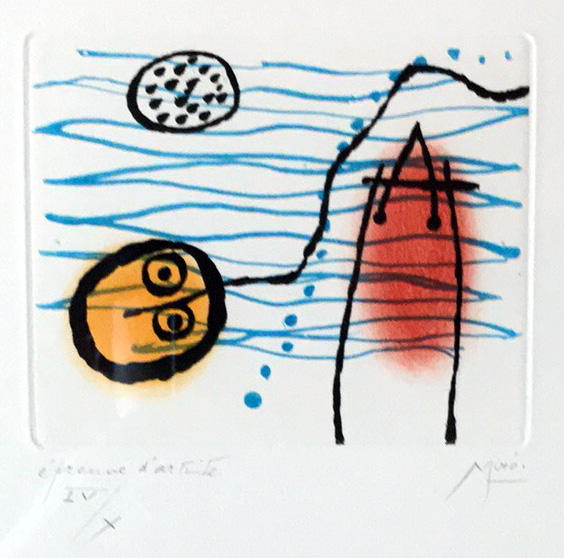 Joan Miro - La Bague Daurore - Limited Edition Lithograph