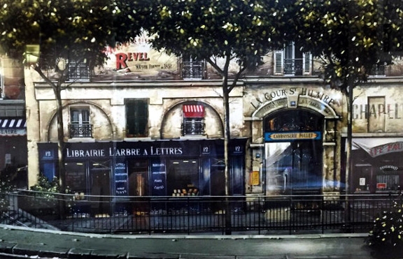Thomas Pradzynski - La Cour St. Hilaire - Limited Edition Serigraph