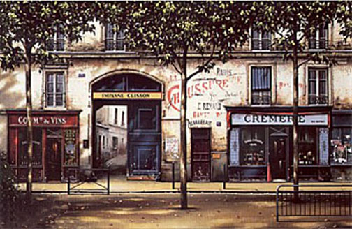 Thomas Pradzynski - La Cremerie - Limited Edition Serigraph