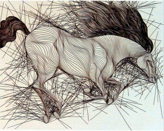 Guillaume Azoulay - La Jument Pour Stewart - Limited Edition Etching