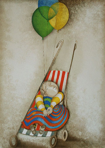 Graciela Rodo Boulanger - La Pousette - Limited Edition Lithograph