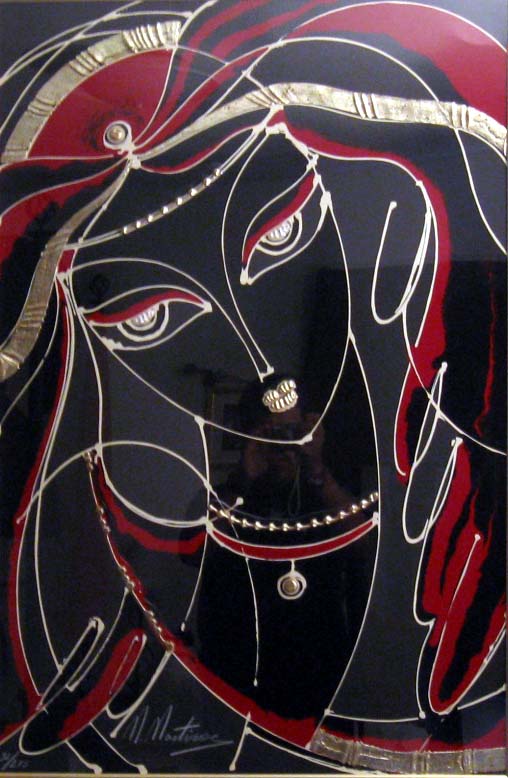 Martiros Manoukian - Prometheus and Lady Face - Limited Edition Serigraph 