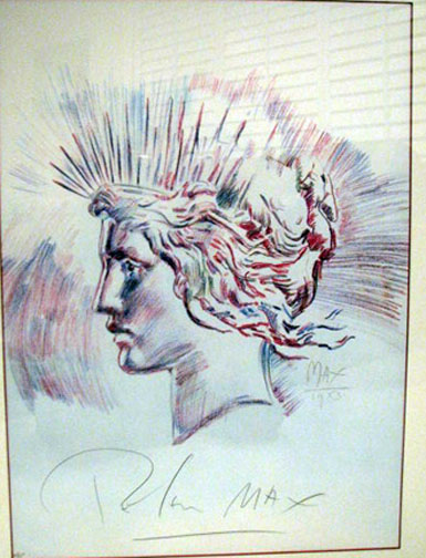 Peter Max - Liberty Lady - Limited Edition Lithograph