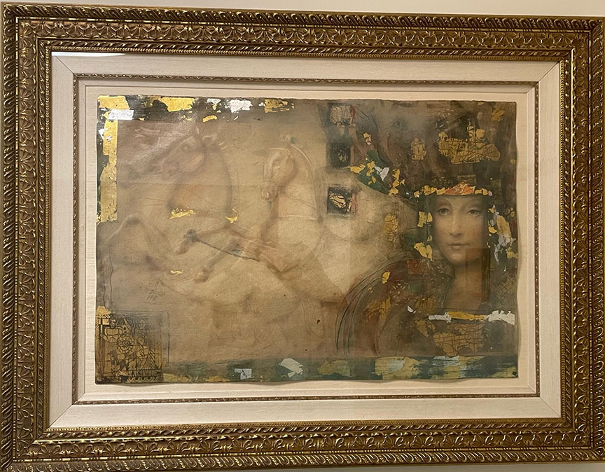Casba Markus - Lady Of The Chariots - Original Painting - Mixed Media on Canvas
