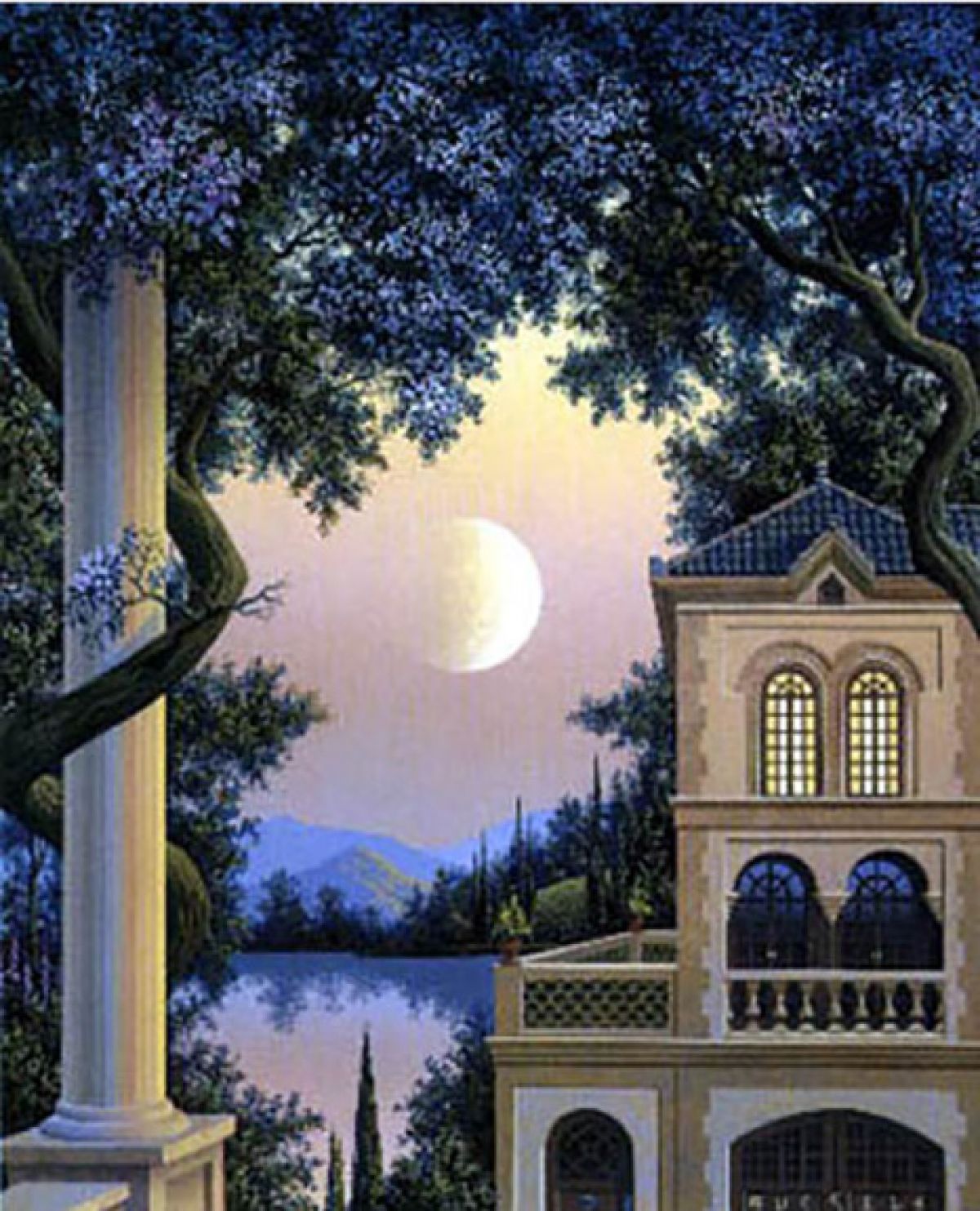 Jim Buckels - Lago Maggiore - Limited Edition Serigraph on Canvas