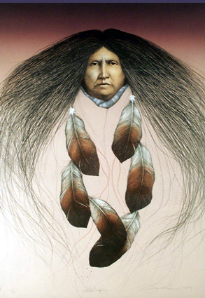 Herndon Fine Art offers authenticated Frank Howell fine art, including rare hand-pulled stone lithographs, original monotypes, and Native American portraits.