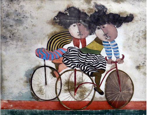 Graciela Rodo Boulanger - Les Ruedas - Limited Edition Aquatint Etching