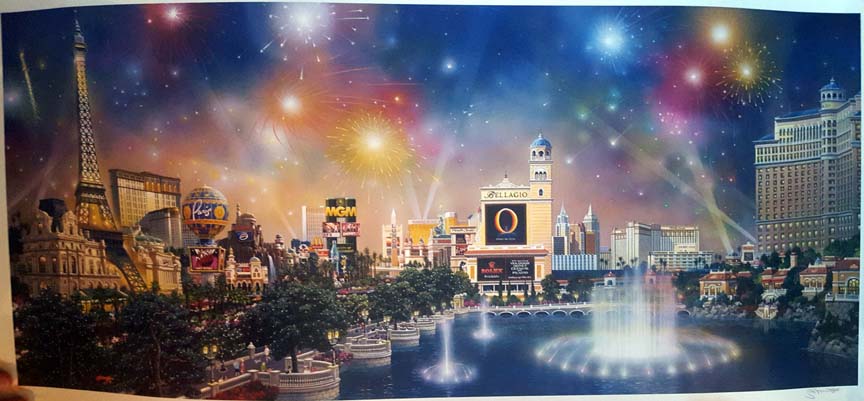 Alexander Chen - Las Vegas Panorama - Limited Edition Serigraph