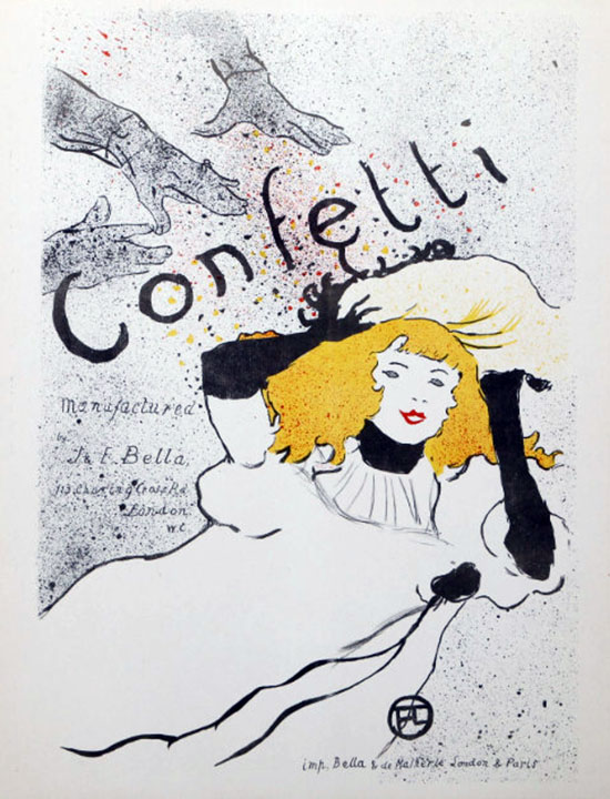 Toulouse Lautrec - Confetti - Limited Edition Lithograph