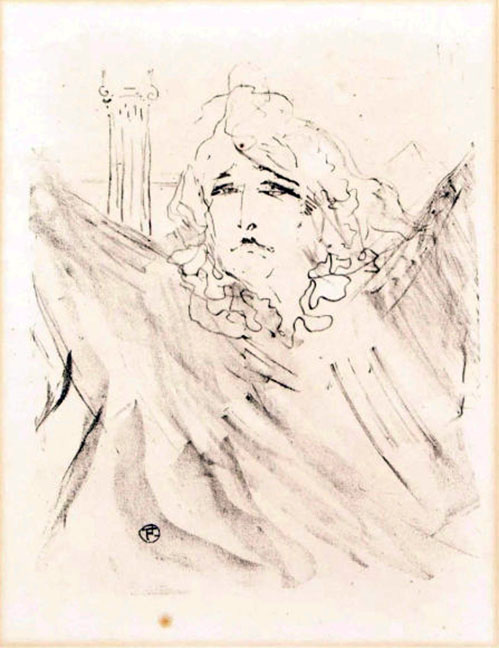 Toulouse Lautrec - Sarah Bernhardt, as Cleopatra - Limited Edition Lithograph