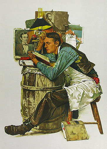 Norman Rockwell - Law Student - Limited Edition Lithograph