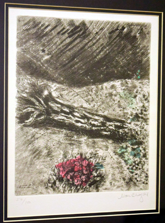 Marc Chagall - Le Chene Et Le Roseau - Limited Edition Lithograph