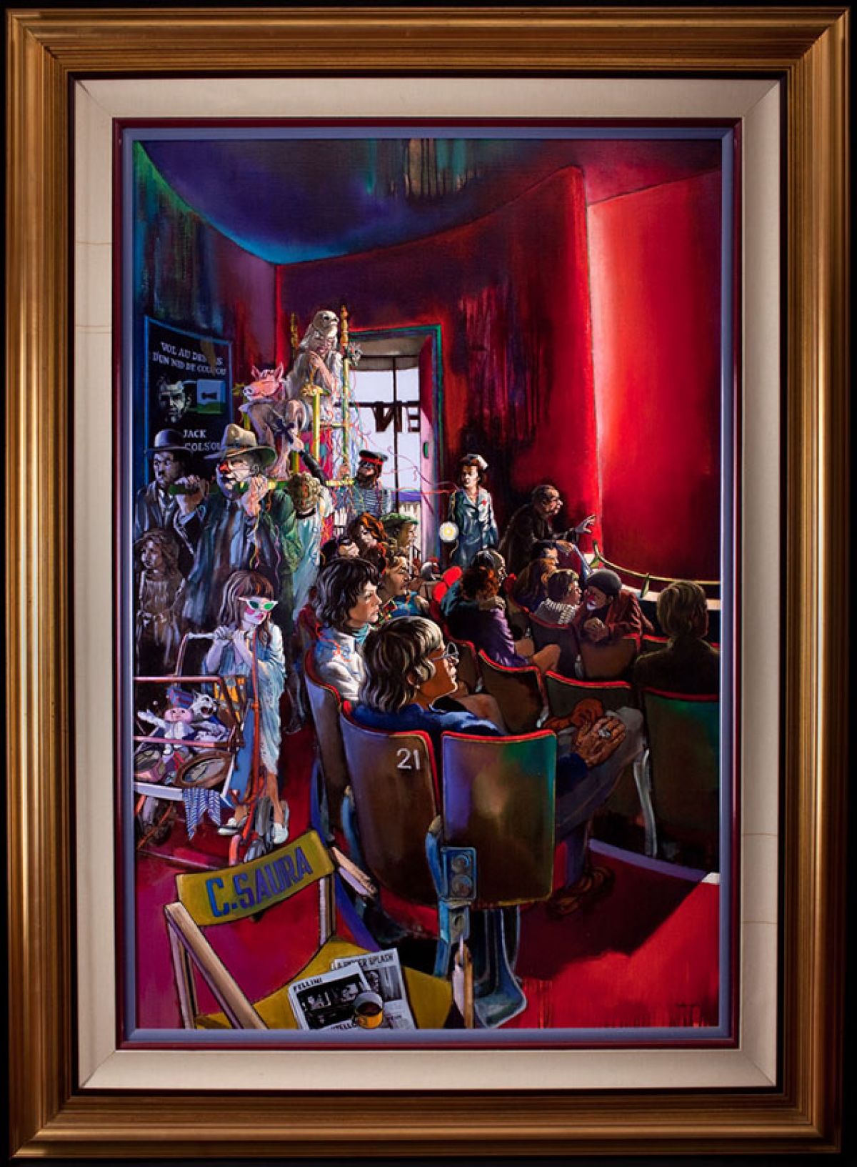 Daniel Authouart - Le Grand Film - Original Painting - Oil on Canvas