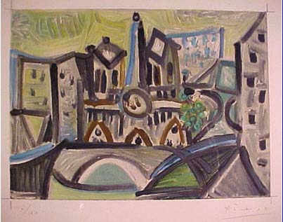Pablo Picasso - Le Pont II - Limited Edition Lithograph