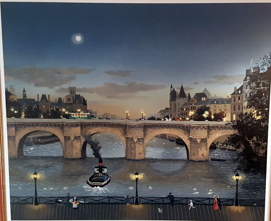 Michel Delacroix - Le Pont-Neuf le Soir - Limited Edition Serigraph