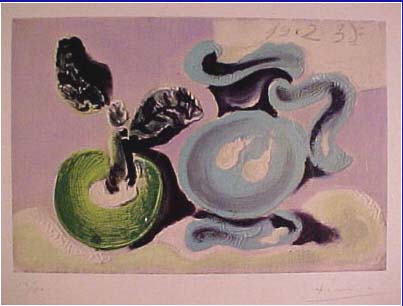 Pablo Picasso - Le Vase Et Le Fleur - Limited Edition Lithograph