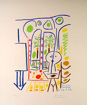 Pablo Picasso - Le Atelier Des Cannes II - Limited Edition Lithograph