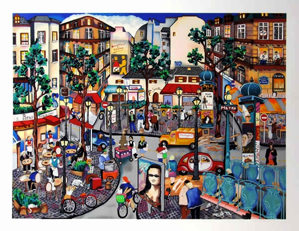 Linnea Pergola - Left Bank Afternoon - Limited Edition Serigraph