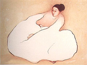 RC Gorman - Leila with Child 1978 - Limited Edition Lithograph