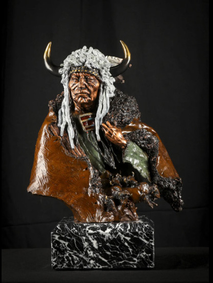David Lemon - Vacant Thunder Echoes of the Plains - Limited Edition Bronze Sculpture