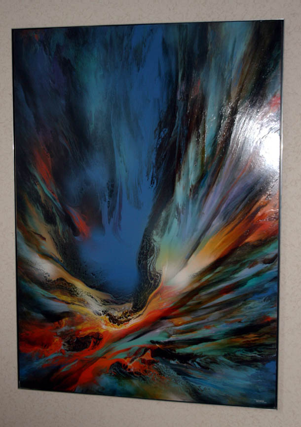 Leonardo Nierman - Untitled - Original Painting  - Oil on Masonite