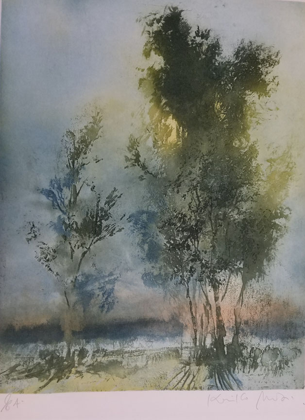 Kaiko Moti - Les Arbres - Limited Edition Aquatint Etching