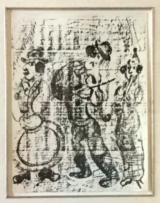 Marc Chagall - Les Musiciens Vagabonds - Limited Edition Lithograph