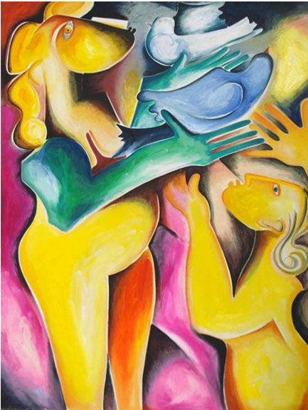 Alexandra Nechita - Let Peace Set You Free - Limited Edition Lithograph