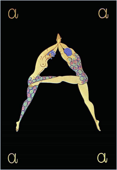  Erte - Letter A - Limited Edition Serigraph
