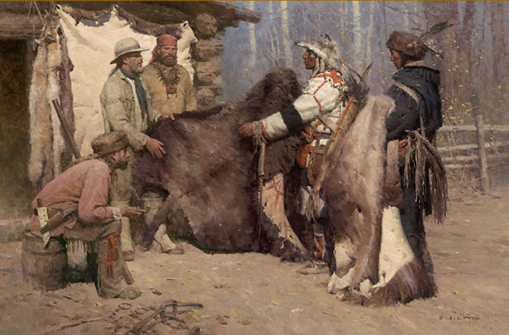 Z.S. Liang - Painted Robe Ceremony of the Plains - Limited Edition Giclee on Canvas