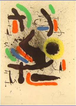 Joan Miro - Liberte Des Libertes Plate 2 - Limited Edition Lithograph