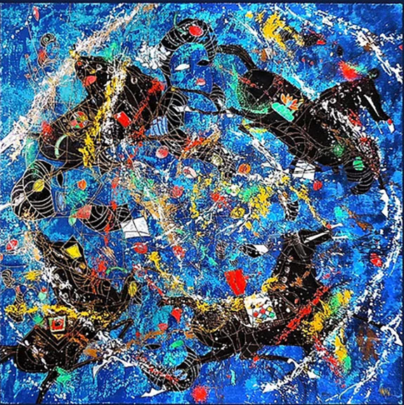 TieFeng Jiang - Line Symphony - Limited Edition Serigraph