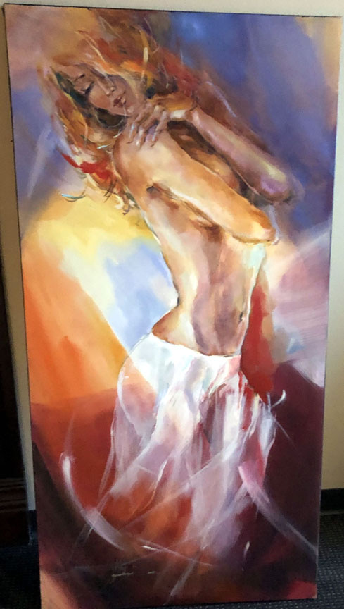 Anna Razumovskaya - Line Of Beauty 1 - Original Painting - Oil on Canvas