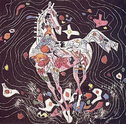 TieFeng Jiang - Little Horse Suite - Limited Edition Serigraph