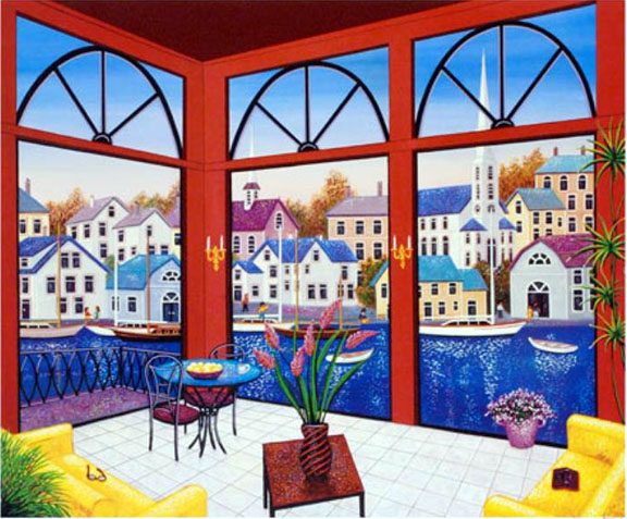 Fanch Ledan - Living Rouge - Limited Edition Serigraph