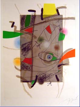 Joan Miro - Llibre Dels Sis Sentits III - Limited Edition Etching / Aquatint