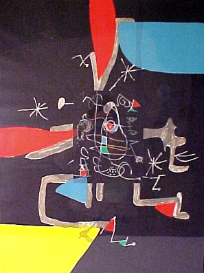 Joan Miro - Llibre Dels Sis Sentits IV - Limited Edition Etching / Aquatint