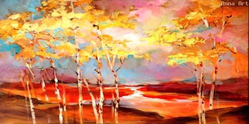 Anna Razumovskaya - Looking For Summer I - Limited Edition Giclee on Canvas