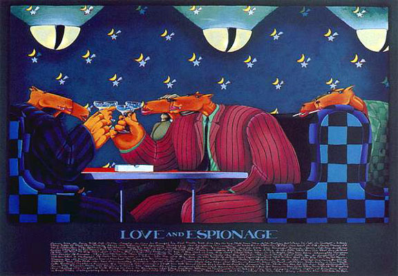 Markus Pierson - Love and Espionage - Limited Edition Serigraph
