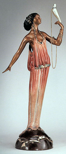 Erte - Love Goddess - Limited Edition Bronze Sculpture
