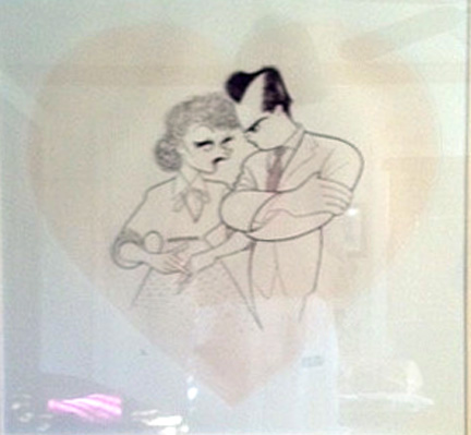 Al Hirschfeld - Lucy and Desi - Limited Edition Etching