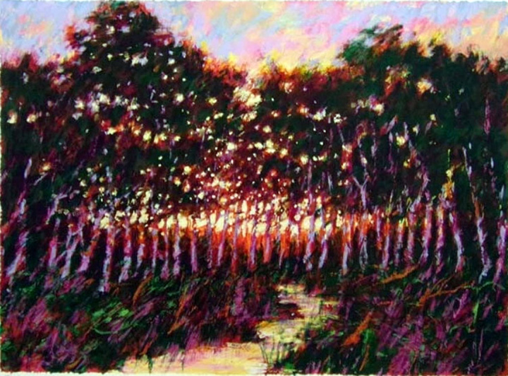 Aldo Luongo - Forest at Dusk - Limited Edition Serigraph