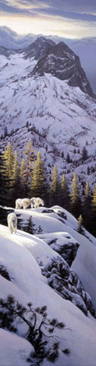 Stephen Lyman - High Light - Mountain Goat - Limited Edition Lithograph