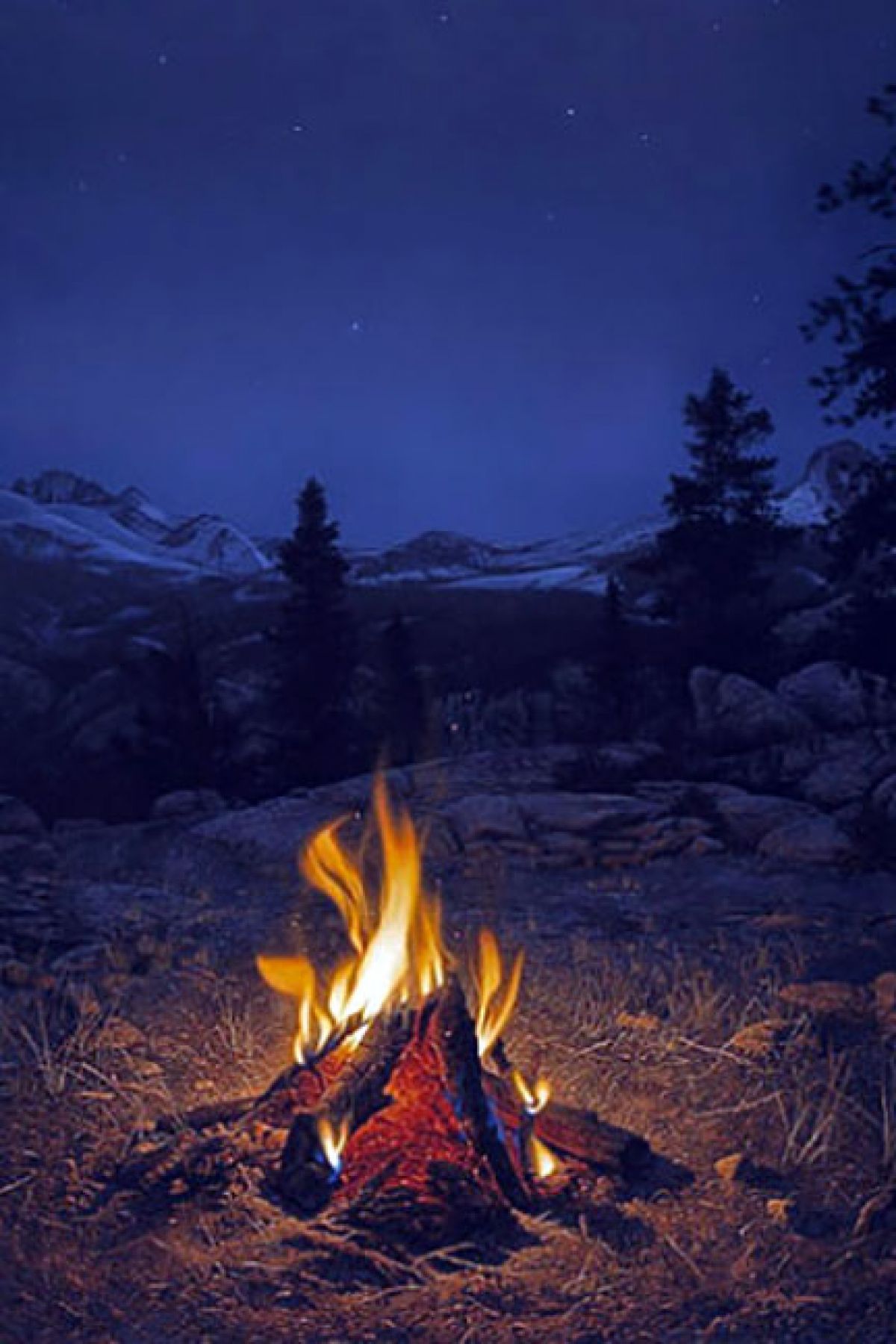 Stephen Lyman - Mountain Campfire - Limited Edition Lithograph