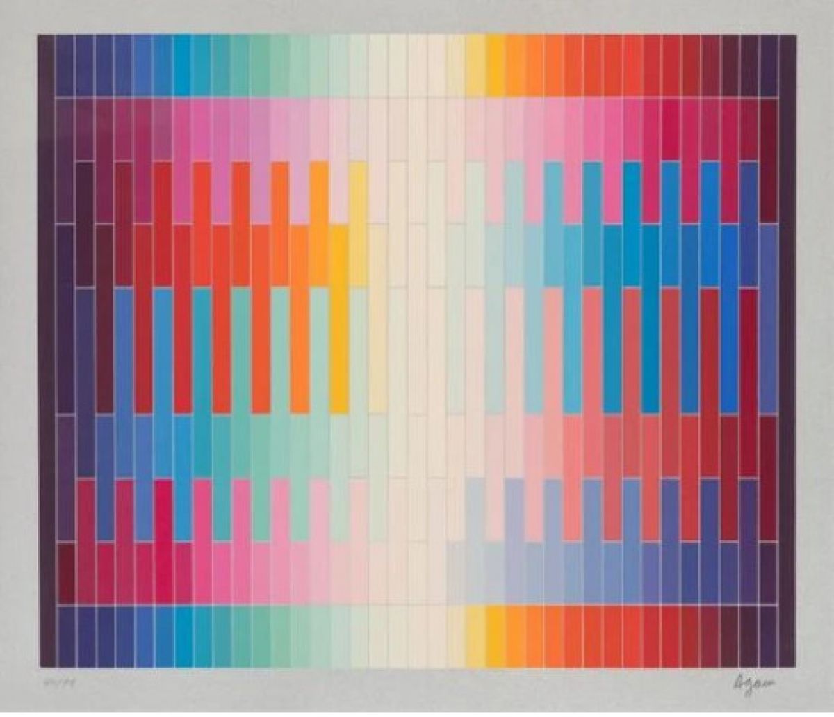 Yaacov Agam - Magic Rainbow VI - Limited Edition Serigraph