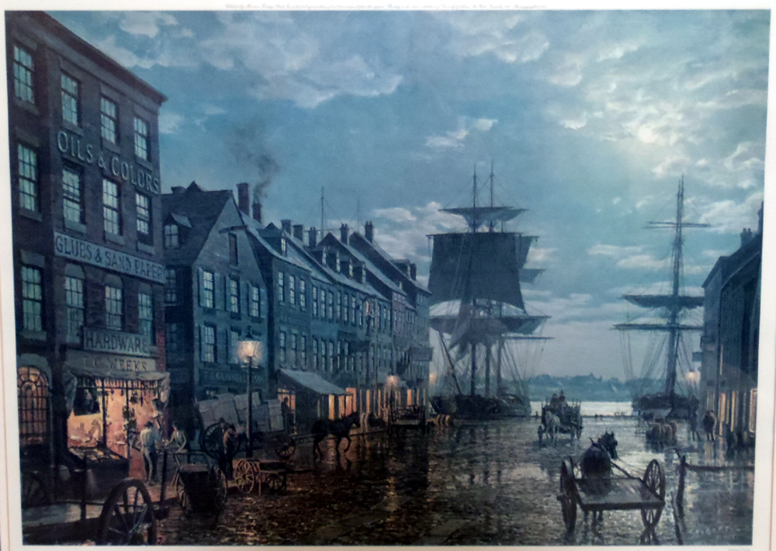 John Stobart - New York Maiden Lane New York in 1800 - Limited Edition Lithograph